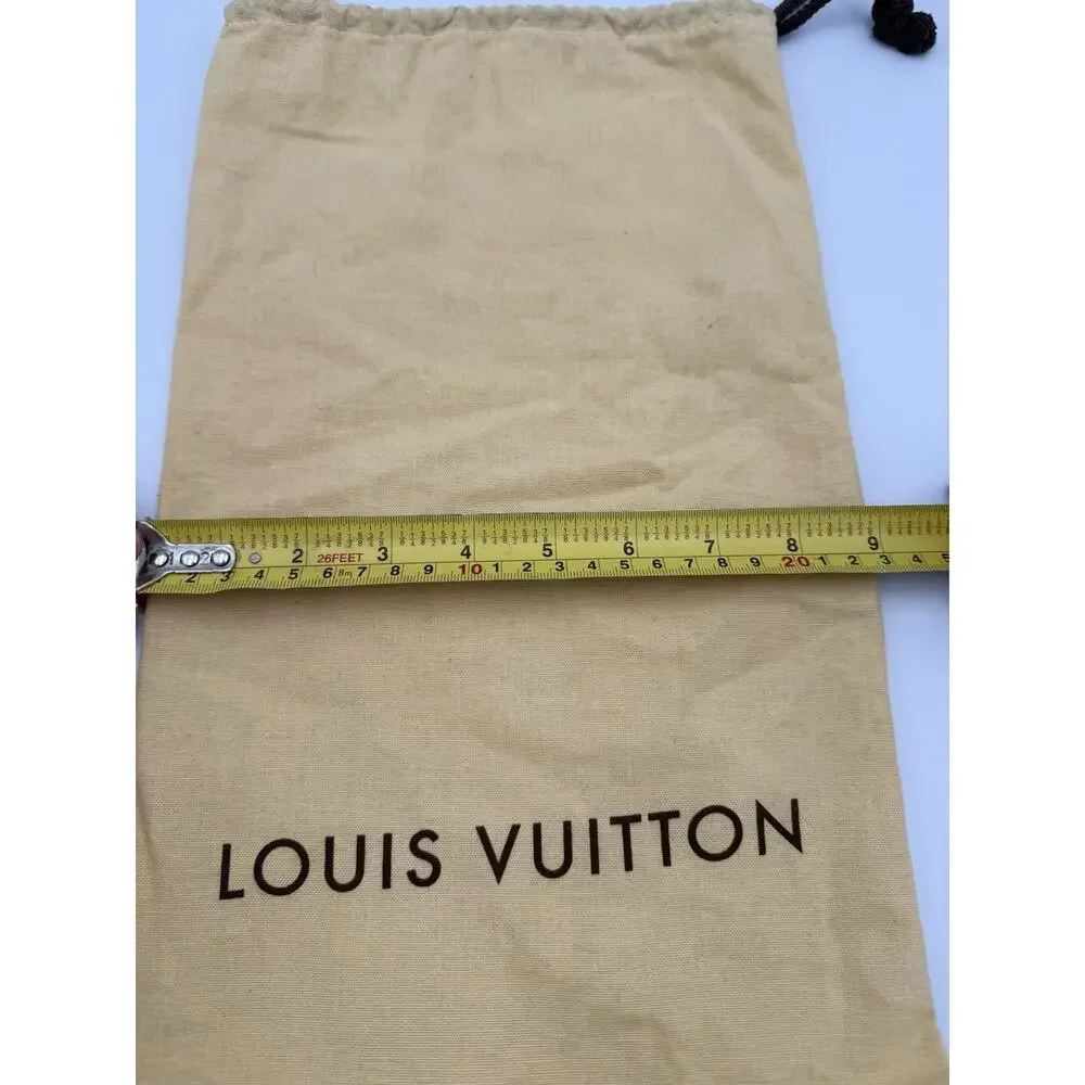 Authentic Louis Vuitton Drawstring Dust Bag Shoe Boot Pouch 15” x 9”